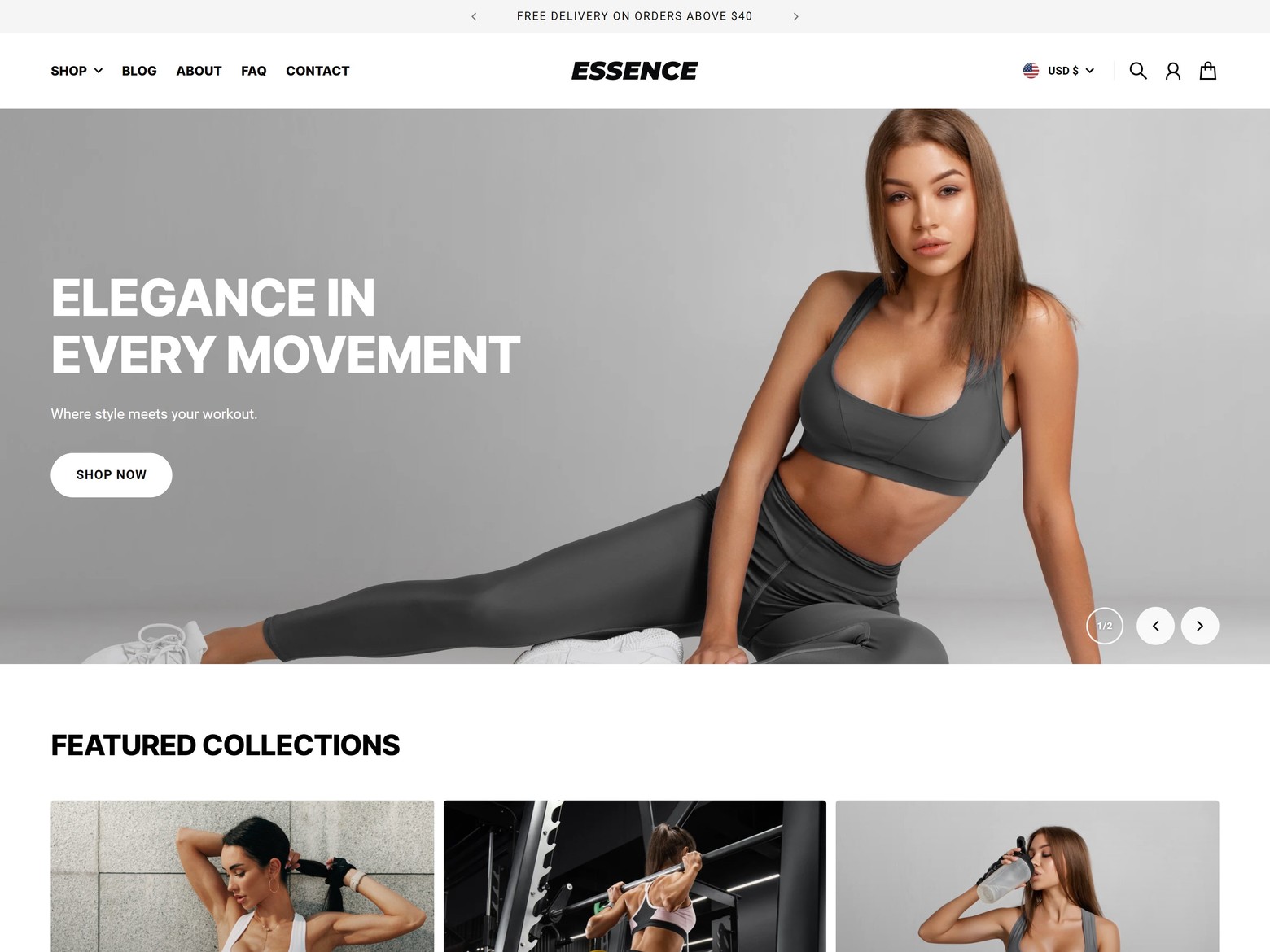 Essence theme preview